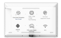 Panel Táctil Inteligente de 21.5 Pulgadas Android / Win 10 AIO, Señalización Digital, Tableta Android de Montaje en Pared con Altavoces Frontales