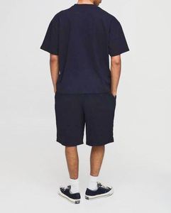 Conjunto de Camiseta y Pantalones Cortos Negros Oversize con Apliques, Estilo Streetwear Personalizado, 100% Algodón, Corte Regular - Product Image 4