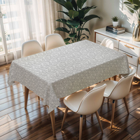 Nappe Rectangulaire RNPT Facile à Nettoyer, Housse de Table en PVC pour Cuisine, Salle à Manger, Maison