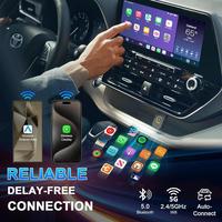 Adaptateur sans fil Carplay pour l'usine Carplay 2024 mise à niveau Plug & Play Dongle convertit filaire en sans fil pour les voitures