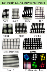 Cor azul 5x7 <span class=keywords><strong>Led</strong></span> matriz cátodo 3mm Round <span class=keywords><strong>Led</strong></span> matrix módulo para elevador HOUKEM-11057-AB - Product Image 3
