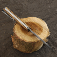 Couteau pliant LONSDOW avec manche en érable marbré, acier Damas 67, qualité OEM, pour la chasse, le camping, le bricolage, EDC, couteaux de poche
