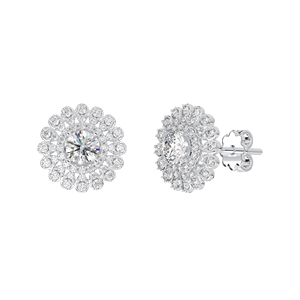 2023 Vintage Style argent 925 or Sterling zircon cubique pierre fleur forme Fine boucles d'oreilles mode tendance cadeau Vietnam - Product Image 4
