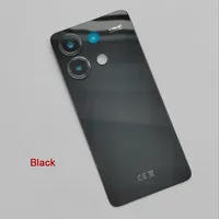 Cache arrière en verre pour batterie Xiaomi Redmi Note 13 Note13 4G, avec lentille d'appareil photo, boîtier de remplacement
