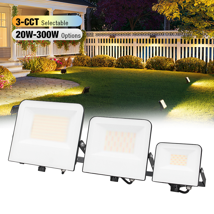 IP65 High Bright Aluminum Alloy Warm White Outdoor Waterproof LED Flood Light for Warehouse