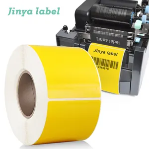 Подгонянная цветная водонепроницаемая клейкая этикетка, 70 г, термопереводная бумага с клейким пластиковым материалом для принтера
