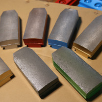 Outils Fickert en diamant de 140mm pour le meulage du granit sur une machine à polir automatique
