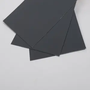 Alta qualidade brilhante preto pvc folha plástico placa extrudada