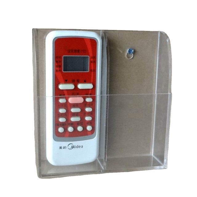 2025 New Arrived TV / Air Conditioner Universal Acrylic Remote Control Holder Wall Mount Storage Box