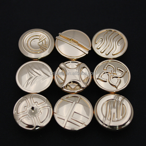 Nút Nhà Máy OEM ODM Cổ Điển Emboss Khắc Logo Thiết Kế Tùy Chỉnh Denim Nút Quần Jean Nút Và Đinh Tán Cho Quần Áo - Product Image 5