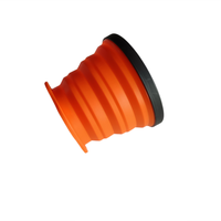 Gobelet en silicone pliable sans BPA, tasse de voyage portable pour les sports de plein air et le camping