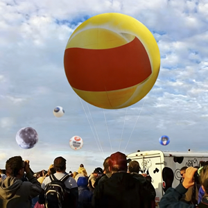 Globo <span class=keywords><strong>Gigante</strong></span> de Helio Inflable Personalizado con Luz para Decoración de Juegos Mundiales y Publicidad, Esfera Flotante para Desfiles - Product Image 1