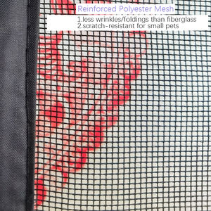 משודרגת שחור 18 x16 רשת פוליאסטר מגנטית שחור רשת רשת וילון - Product Image 4