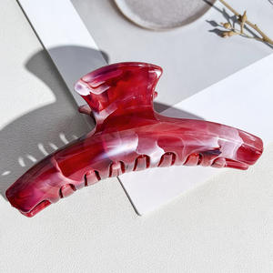 กิ๊บติดผมพลาสติกสีพาสเทลเรียบง่ายขนาด 11 ซม. แบบครึ่งวงกลม  กิ๊บหนีบผมทรงฉลาม  อุปกรณ์เสริมผมสำหรับผู้หญิง - Product Image 5