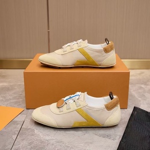 Chaussures plates décontractées style Printemps/Été 2026 - Tige en cuir véritable, amorti, anti-odeur, semelle extérieure en caoutchouc légère - Idéales pour la marche - Product Image 1