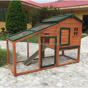 Casa para conejos SDR024, ecológica, clásica, de madera, para uso en exteriores. - Product Image 3