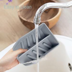 Suporte de Armazenamento para Esponja de Silicone de Cozinha Doméstica, Não Perfura, Antiderrapante, Caixa de Sabão, Tapete de Bancada, Suporte para Esponja de Cozinha - Product Image 4