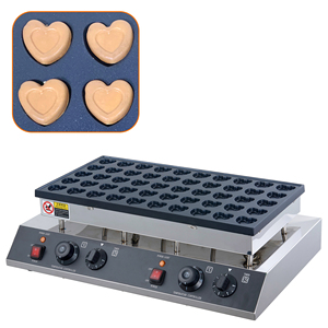 تخصيص شعار جديد آلة وجبات خفيفة 50 ثقوب الحب على شكل البسيطة فطيرة صانع Poffertjes الشواية Stroopwafel صنع آلة - Product Image 1