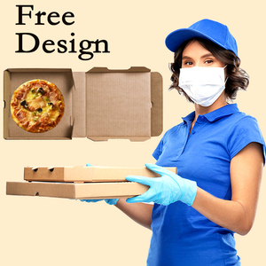 Rectangular 15 To 18 Inch Pizza Slice Box 30x30 33x33 Cardboard Corrugated Packaging Box For Cone Pizza