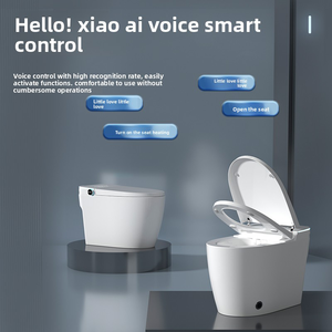 P-트랩 공장 현대식 스마트 디지털 변기 시트 워머 포함 전기 변기 고급 지능형 사이포닉 탱크 리모컨 - Product Image 2