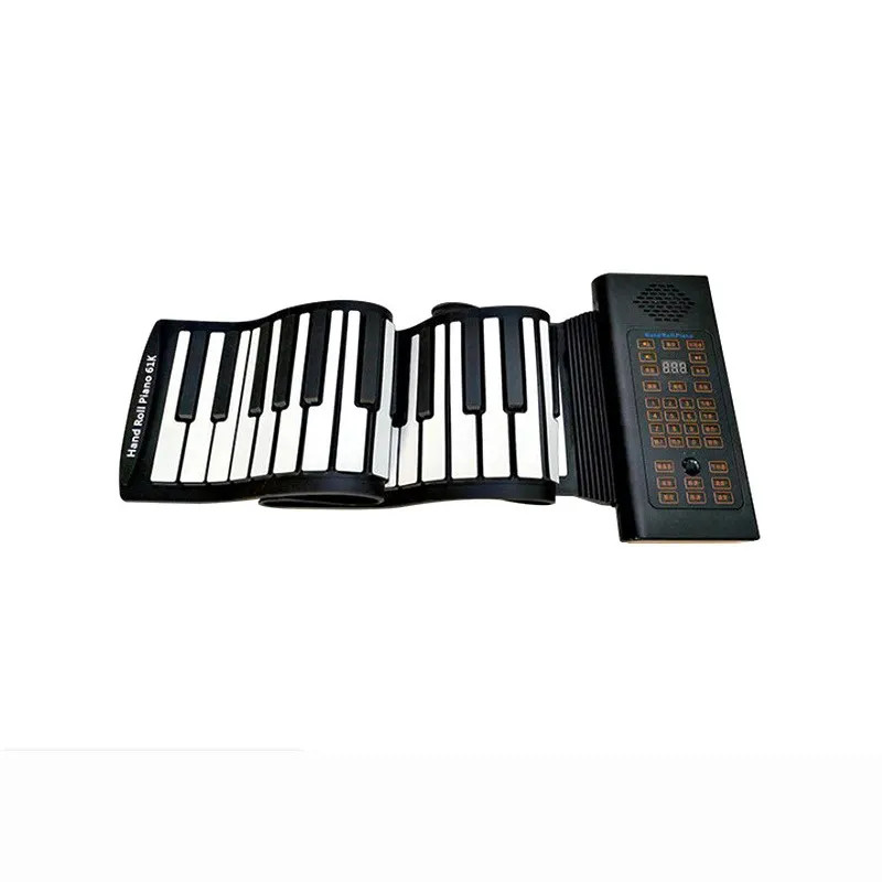 Hot Selling Flexibele Roll Up Piano Studenten Muziek School Piano Timbre Beginner Gebruikt Hand Roll Piano 61 Toetsen Elektronische Toetsenbord