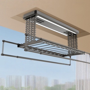 Customized Elevated Home Balcony Intelligent Automatic Remote Control Load-Bearing Electric <b>Drying</b> <b>Rack</b> <b>Heating</b> for Kitchen Use - Product Image 1