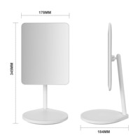 Personnalisé Vente en gros Bureau réglable Rangement portable Cosmétique Table de maquillage Vanité avec miroir de maquillage