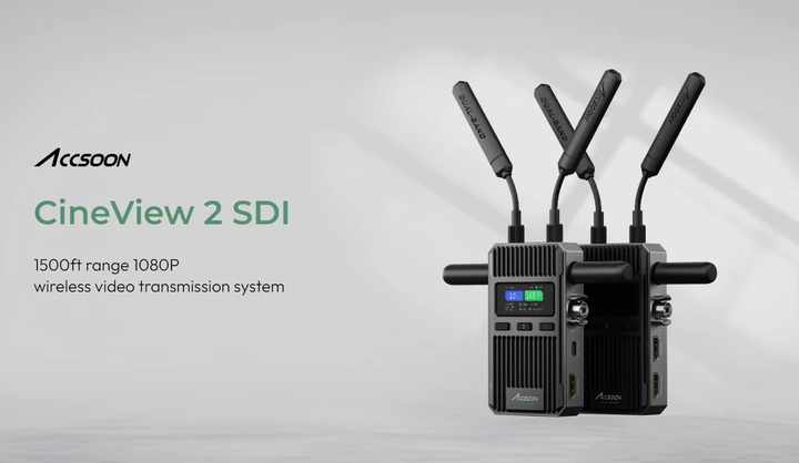 ACCSOON CineView 2 SDI 1500ft Range 1080P High-definition Wireless 