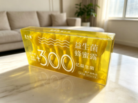 Boîte pliable personnalisée en PET transparent, emballage pliable en plastique transparent de qualité alimentaire pour miel, lotion, complément alimentaire