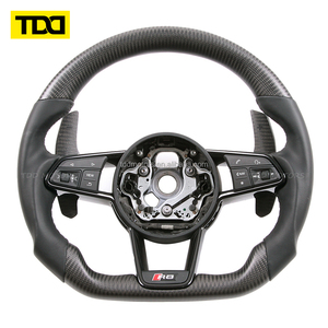 Volante de Fibra de Carbono Real TDD Compatible con Audi A5, A6L, A7, Q3, Q5, Q7, TT, R8 - Product Image 4