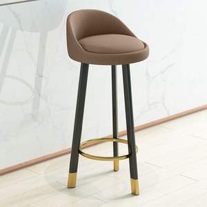 <span class=keywords><strong>Tabouret</strong></span> <span class=keywords><strong>de</strong></span> <span class=keywords><strong>bar</strong></span> avec dossier en tissu, <span class=keywords><strong>tabouret</strong></span> <span class=keywords><strong>de</strong></span> comptoir pour îlot <span class=keywords><strong>de</strong></span> cuisine et <span class=keywords><strong>bar</strong></span>, chaise <span class=keywords><strong>de</strong></span> comptoir moderne avec pieds en métal doré - Product Image 2