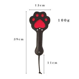 Кожаный флогер OEM «Кошачья лапка» для БДСМ-тренировок, для стимуляции ягодиц, взрослые секс-игрушки, палочка для вылупливания, флирт, БДСМ-игры для взрослых - Product Image 4