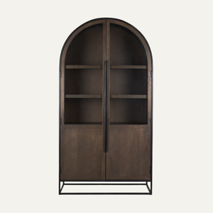 Mueble de Cristal de Estilo Mid-Century de Lujo Aurelius para el Hogar, Mueble para Bodega, Sala de Estar, Bar en Casa, Estilo Antiguo Mid-Century - Product Image 1