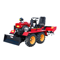 Tracteur à chenilles rotatif multifonctionnel pour utilisation des terres humides et sèches d'approvisionnement d'usine