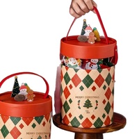 Boîte Cadeau Personnalisée avec Logo pour Noël, Emballage Cadeau, Tube Cylindrique en Papier pour Bonbons, Contenant Souvenir de Fêtes, Estampage à Chaud