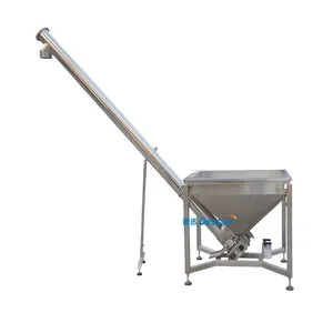 Vibrating Hopper Inclined Screw Conveyor / Auger Feeding Machine