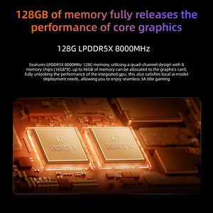 Professional AI Computer 395 16 Core Processor Radeon Graphics 128GB DDR5 RAM <b>2TB</b> SSD Dual USB4 WiFi 7 Workstation VK-M5L New - Product Image 2
