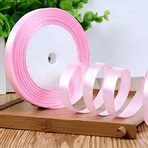 Ruban en satin vibrant de 1 cm de largeur et de couleur personnalisées pour l'emballage de boîtes cadeaux de luxe et la décoration de fêtes, 25 yards/rouleau - Product Image 3