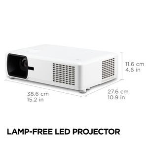 Projecteur laser DLP LS610WH WXGA 1280×800, 4000 ANSI Lumens, contraste 3 000 000:1, zoom 1,3x, correction trapézoïdale H/V, usage commercial et éducatif - Product Image 4