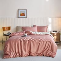 Parure de lit 100 % Lyocell Eucalyptus Respirante et Rafraîchissante, Draps à Poches Profondes 16 Pouces, Doux et Soyeux, Style Minimaliste Moderne, Couleur Unie