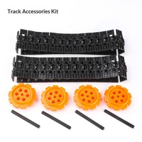 Châssis de voiture télécommandée compatible, blocs de construction électriques, module MOC roue McNamara, jouet de construction en plastique ABS 40 pièces