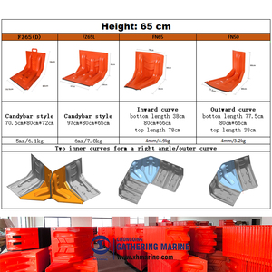 Barrières <span class=keywords><strong>de</strong></span> contrôle des inondations en plastique technique ABS rouge haute résistance avec verrouillage à ressort en acier inoxydable - Product Image 2