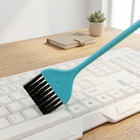 Brosse de nettoyage pour clavier d'ordinateur, 7 couleurs, 208 mm de long, brosse en plastique multifonctionnelle pour cuisine et maison, largeur 47 mm
