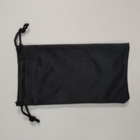Pochette de nettoyage en microfibre avec logo personnalisé, sac à poussière souple à cordon pour lunettes, lunettes de soleil, sac en tissu de nettoyage réutilisable