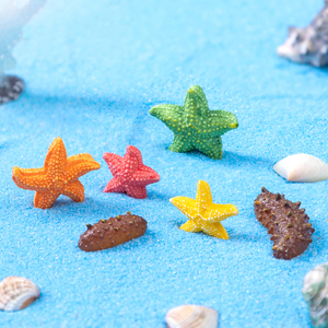 Decoración de Acuario de Resina con Forma de Pepino de Mar, Adorno Artificial Multicolor de Estrella de Mar para Acuarios, Terrarios y Decoración DIY - Product Image 4