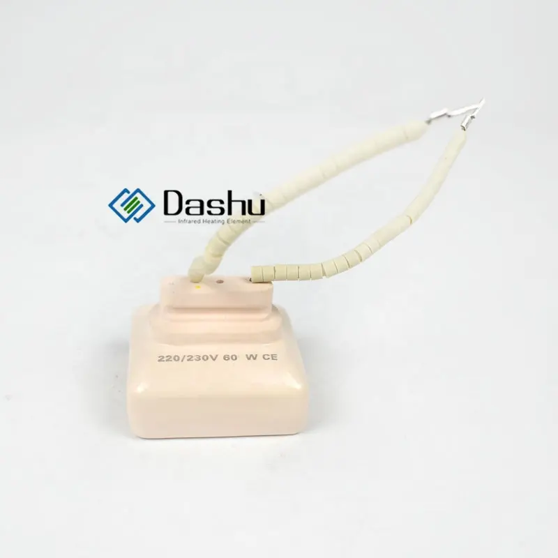 DaShu 220v 60w 60*60mm Hollow Shape Ceramic Heating Element Infrared Heat Ceramic Element Heater