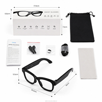 Lunettes intelligentes M01S avec caméra IA, double haut-parleur, traduction IA en temps réel, double micro, batterie 220 mAh, Bluetooth 5.3