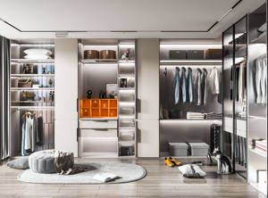 Armoire moderne de luxe de haute qualité avec coiffeuse sur mesure facile à assembler - Product Image 3