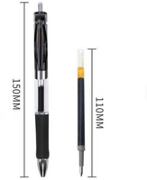 Stylo Gel Rétractable Anti-fuite et Anti-séchage Sans Capuchon pour Transport de Poche et Prise de Notes Professionnelles sur le Terrain