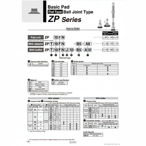 แผ่นสุญญากาศสำหรับ ZP32FGS ยกกระชับ SMC pneumatics - Product Image 1